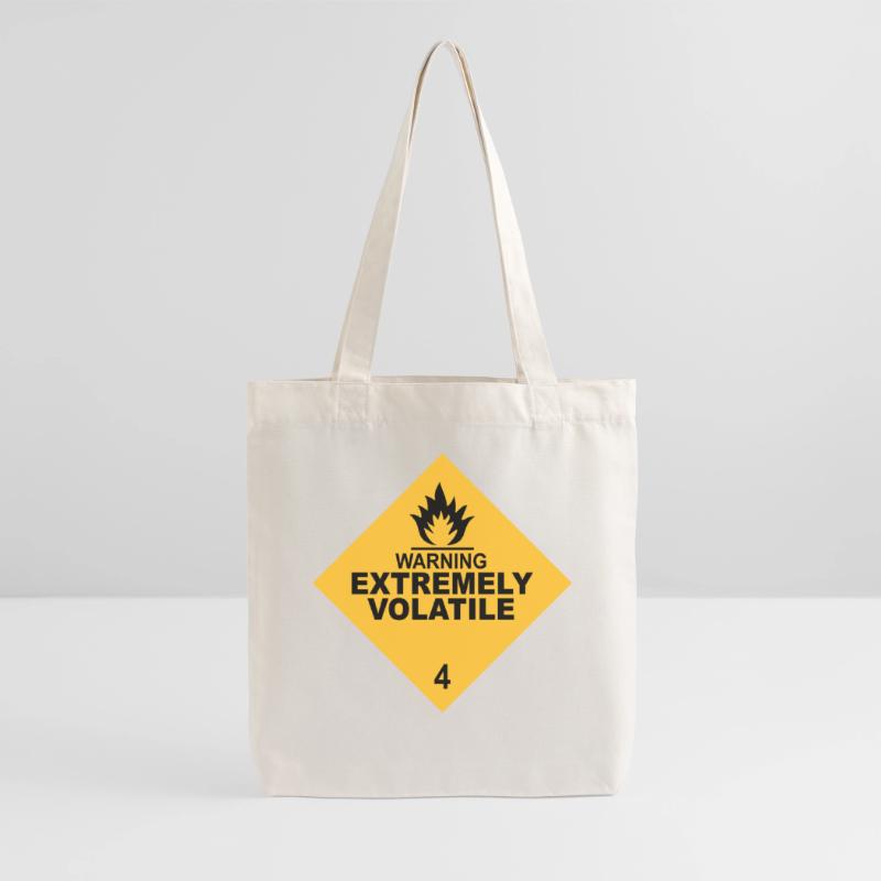 warning extremely volatile square II 2c Tote bag épais recyclé Stanley/Stella