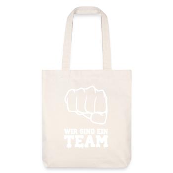 We are a team 1 - Stanley/Stella Heavyweight Recycled Tote Bag - natural white - Front