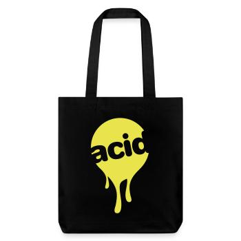 ACID - Stanley/Stella recycelter Heavyweight Stoffbeutel - Schwarz - Vorne
