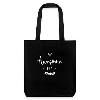 Awesome BIG Sister - Tote bag épais recyclé Stanley/Stella - noir - Devant