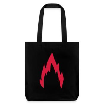 Flamme - Tote bag épais recyclé Stanley/Stella - noir - Devant