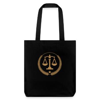 notaire / notariat / justice / droit - Tote bag épais recyclé Stanley/Stella - noir - Devant