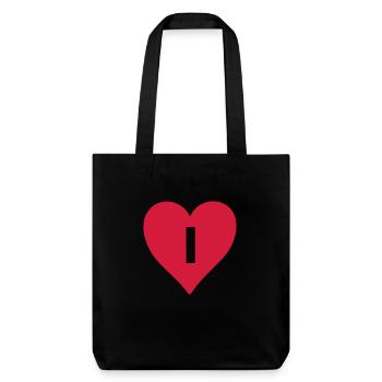 Lettre du Cœur I - Tote bag épais recyclé Stanley/Stella - noir - Devant
