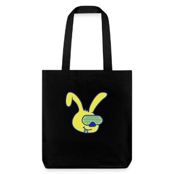 Lunettes de soleil lapin Grooves Stripes Fête Célébrer Fun - Tote bag épais recyclé Stanley/Stella - noir - Devant