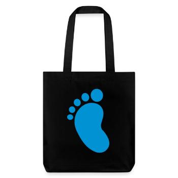 Bébé pied - Tote bag épais recyclé Stanley/Stella - noir - Devant