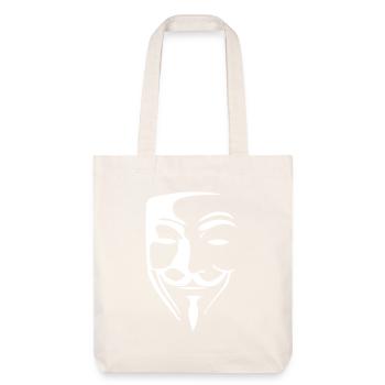 Masque anonyme - Tote bag épais recyclé Stanley/Stella - blanc cassé - Devant