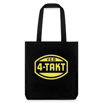VEB 4-Takt Logo (1c) - Stanley/Stella recycelter Heavyweight Stoffbeutel - Schwarz - Vorne