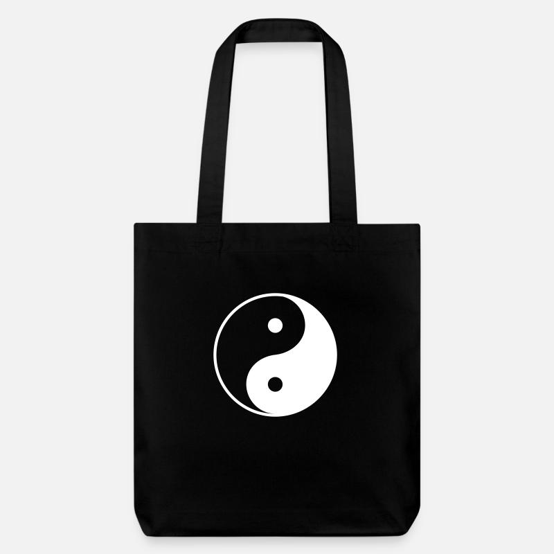 Yin Yang - Stanley/Stella Heavyweight Recycled Tote Bag - black