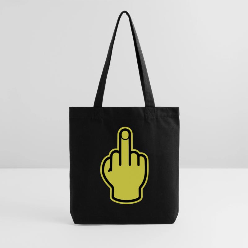 Middle Finger Hand Provocative Stanley/Stella Heavyweight Recycled Tote Bag