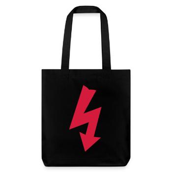 Symbole électricité - Tote bag épais recyclé Stanley/Stella - noir - Devant