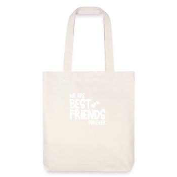 we are best friends forever i 1c - Tote bag épais recyclé Stanley/Stella - blanc cassé - Devant