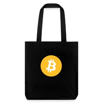 Vêtements et accessoires avec un petit logo Bitcoin - Tote bag épais recyclé Stanley/Stella - noir - Devant