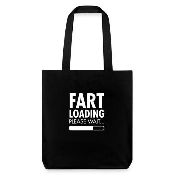 Fart Loading - Please Wait - Stanley/Stella recycelter Heavyweight Stoffbeutel - Schwarz - Vorne