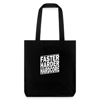 faster harder ii - Tote bag épais recyclé Stanley/Stella - noir - Devant