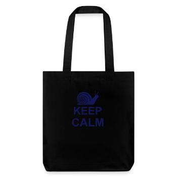 keep calm snail kg10 - Stanley/Stella Heavyweight Recycled Tote Bag - black - Front