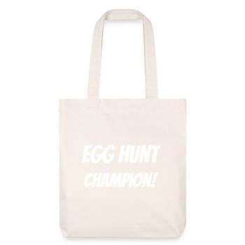 Championne de la chasse aux œufs ! - Tote bag épais recyclé Stanley/Stella - blanc cassé - Devant