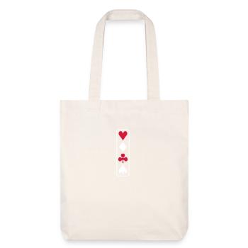 poker vertical - Stanley/Stella Heavyweight Recycled Tote Bag - natural white - Front
