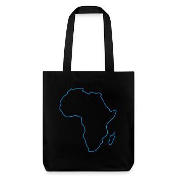 Africa Outline - Stanley/Stella Heavyweight Recycled Tote Bag - black - Front