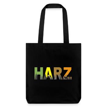 Harz in Farbe - Stanley/Stella recycelter Heavyweight Stoffbeutel - Schwarz - Vorne