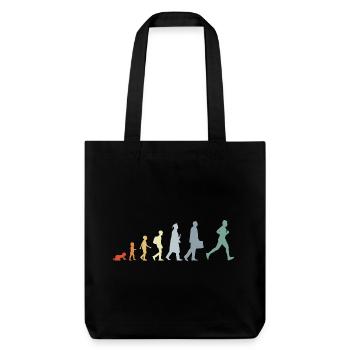 Évolution du coureur - Tote bag épais recyclé Stanley/Stella - noir - Devant