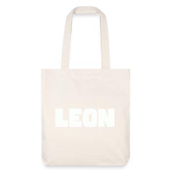 Leon Name - Stanley/Stella Heavyweight Recycled Tote Bag - natural white - Front