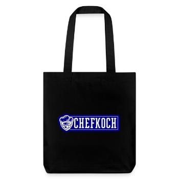 Chef Chef's Hat - Stanley/Stella Heavyweight Recycled Tote Bag - black - Front