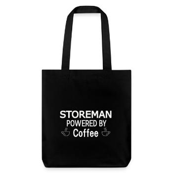 Storeman Powered By Coffee - Stanley/Stella recycelter Heavyweight Stoffbeutel - Schwarz - Vorne