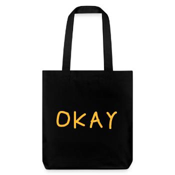 OKAY collection © - Stanley/Stella Heavyweight Recycled Tote Bag - black - Front