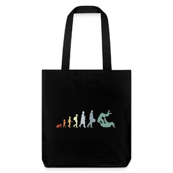 Vintage Judo Evolution - Tote bag épais recyclé Stanley/Stella - noir - Devant