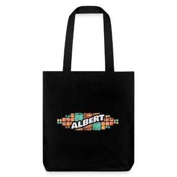 Albert comme prénom - Tote bag épais recyclé Stanley/Stella - noir - Devant