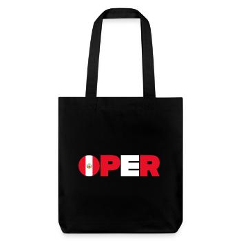 Peru - Stanley/Stella Heavyweight Recycled Tote Bag - black - Front