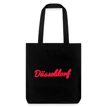 Düsseldorf Script Stadtlogo - Stanley/Stella recycelter Heavyweight Stoffbeutel - Schwarz - Vorne
