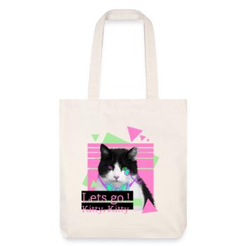 Lets go kitty, kitty - Stanley/Stella recycelter Heavyweight Stoffbeutel - Naturweiß - Vorne