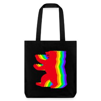 Berlin Rainbow Bears - Stanley/Stella Heavyweight Recycled Tote Bag - black - Front