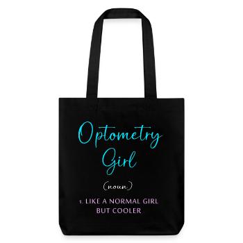 Optician Ophthalmologist Optics - Stanley/Stella Heavyweight Recycled Tote Bag - black - Front
