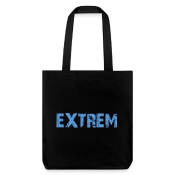 EXTREM - Stanley/Stella recycelter Heavyweight Stoffbeutel - Schwarz - Vorne