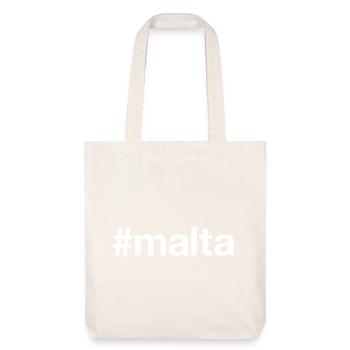 MALTA Hashtag - Stanley/Stella Heavyweight Recycled Tote Bag - natural white - Front