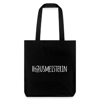 Hausmeisterin - Stanley/Stella recycelter Heavyweight Stoffbeutel - Schwarz - Vorne