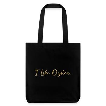 Oysters - Stanley/Stella Heavyweight Recycled Tote Bag - black - Front
