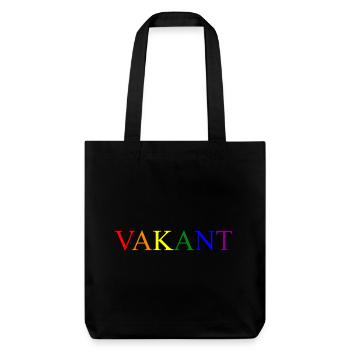 Vacant lettering 1 - Stanley/Stella Heavyweight Recycled Tote Bag - black - Front