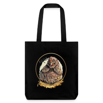 Miaulement du poulet de Pâques - Tote bag épais recyclé Stanley/Stella - noir - Devant