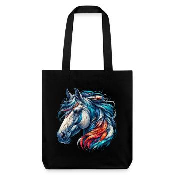 Horse - Stanley/Stella Heavyweight Recycled Tote Bag - black - Front