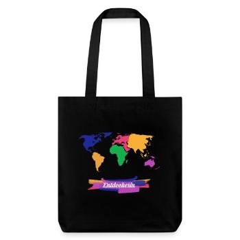 Discoverer voyage du monde - Tote bag épais recyclé Stanley/Stella - noir - Devant