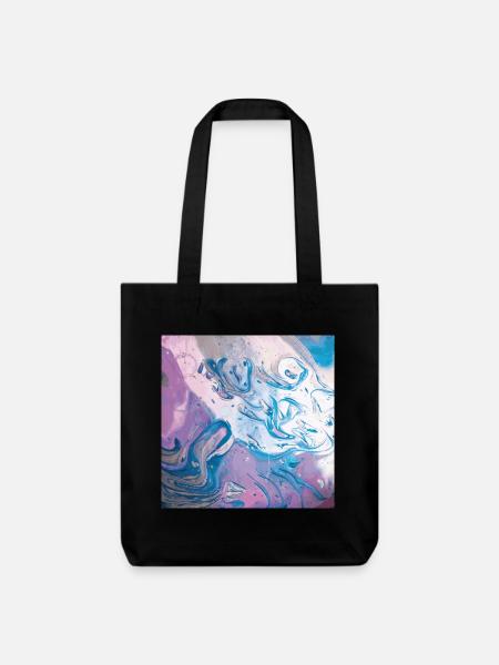 Abstract Space - Stanley/Stella recycelter Heavyweight Stoffbeutel - Schwarz