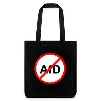 Aucun panneau de signalisation AfD - Tote bag épais recyclé Stanley/Stella - noir - Devant