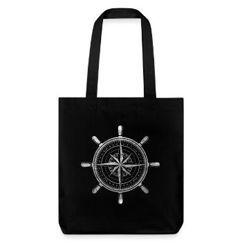 Boussole, grunge - Tote bag épais recyclé Stanley/Stella - noir - Devant