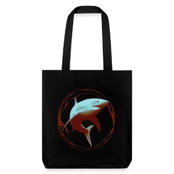 Great White Shark - Stanley/Stella Heavyweight Recycled Tote Bag - black - Front