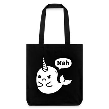 Interdiction de chasse à la baleine - Tote bag épais recyclé Stanley/Stella - noir - Devant