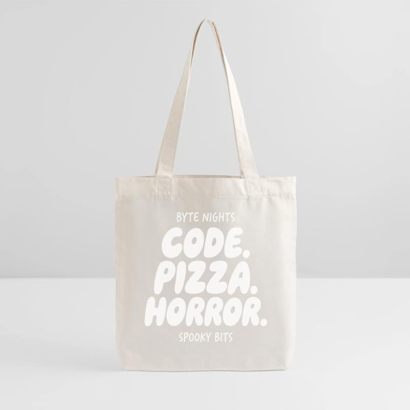 Byte Nights: Code Pizza Horror Stanley/Stella Heavyweight Recycled Tote Bag
