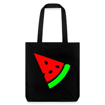 Pastèque - Tote bag épais recyclé Stanley/Stella - noir - Devant